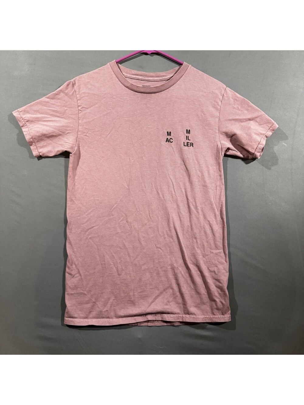 Mac Miller Swimming Circles Pink T-Shirt Graphic Short Sleeve Men's Small